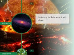 Popup: Zeitstrahl: Entwicklung der Landpflanzen