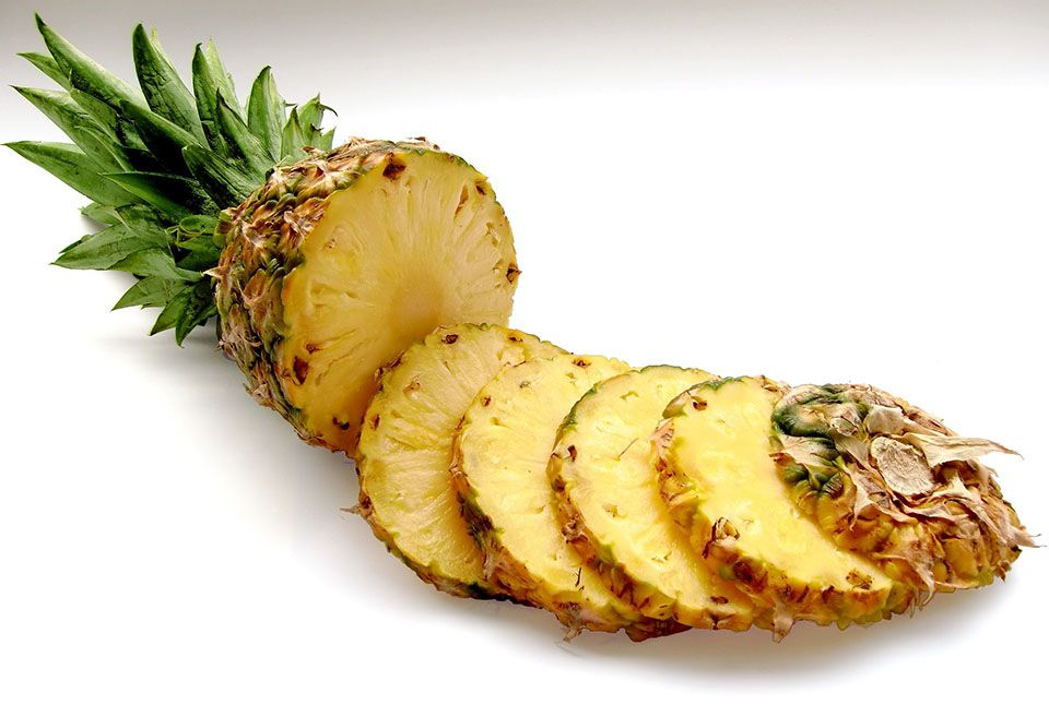 aufgeschnittene Ananas