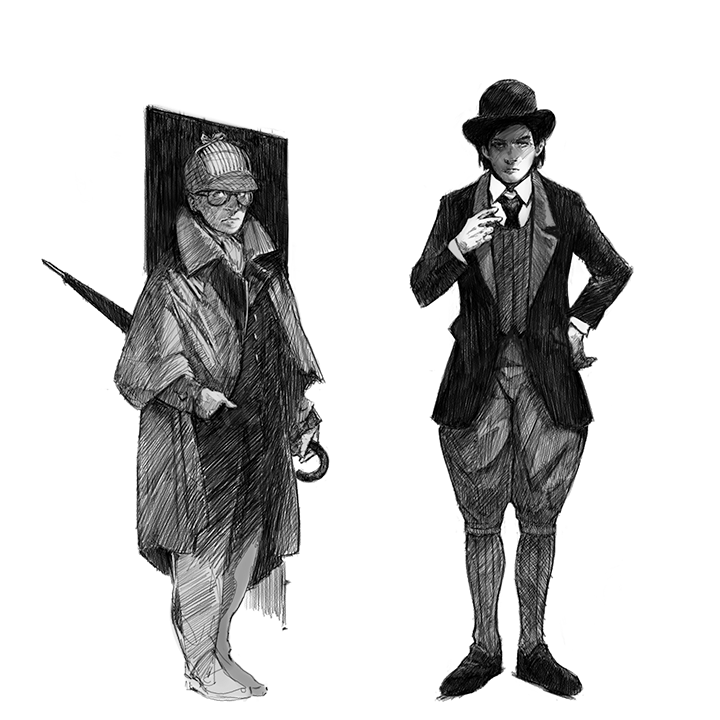 Max und Tarek als Detektive