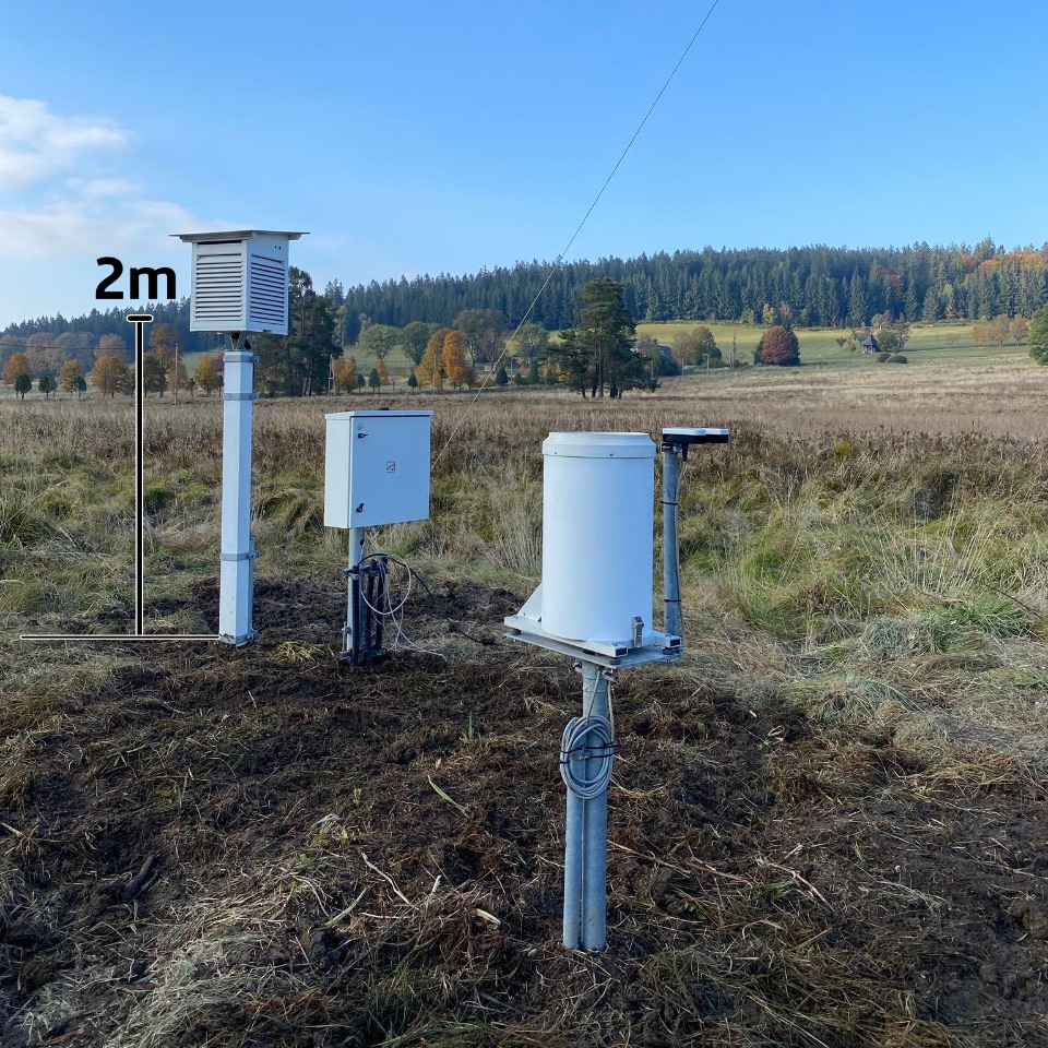 Wetterhütte in 2 Meter Höhe