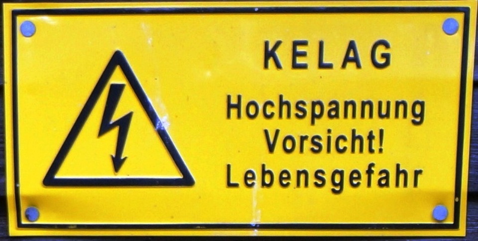 Vorsicht Hochspannung